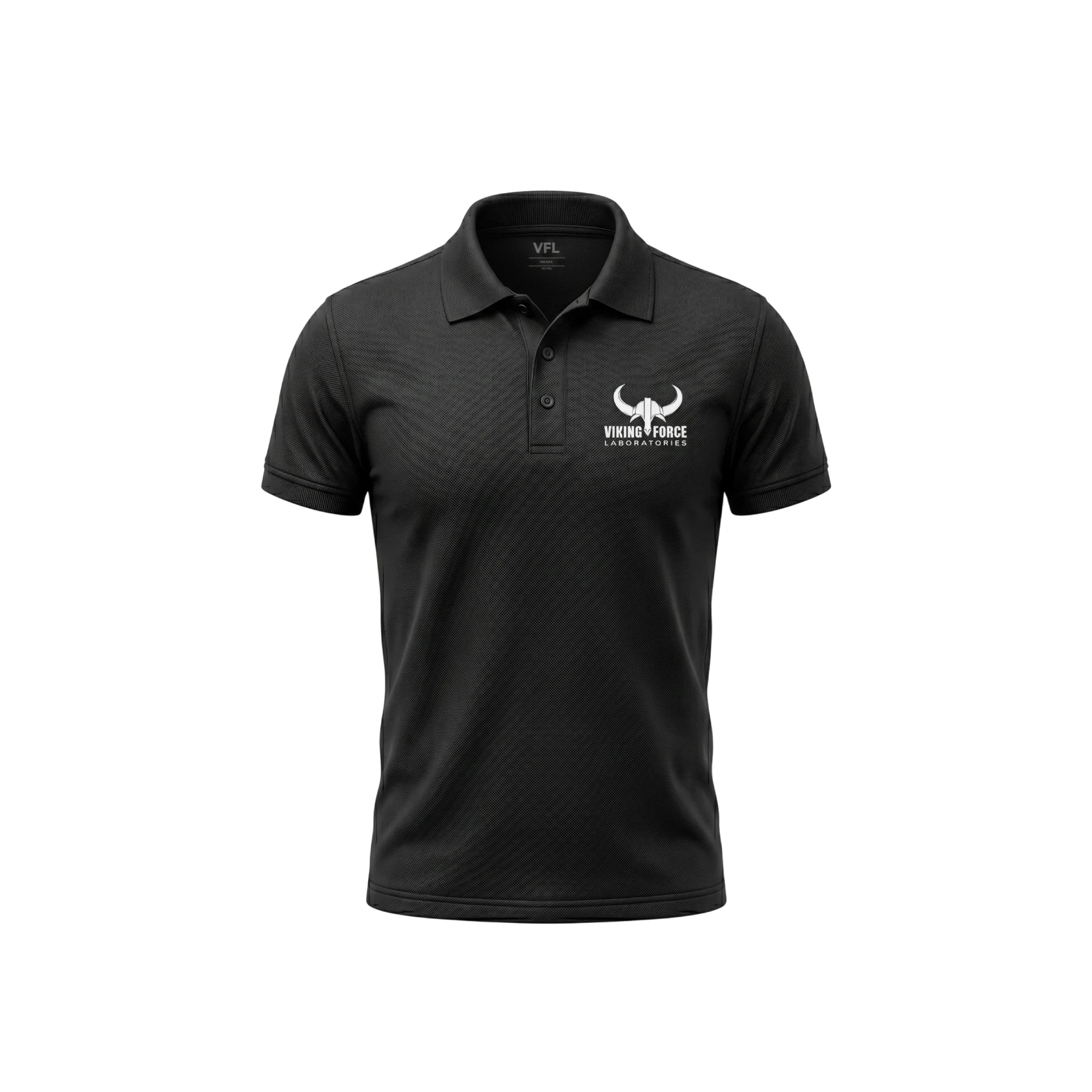 Viking Force Polo Shirt in Black