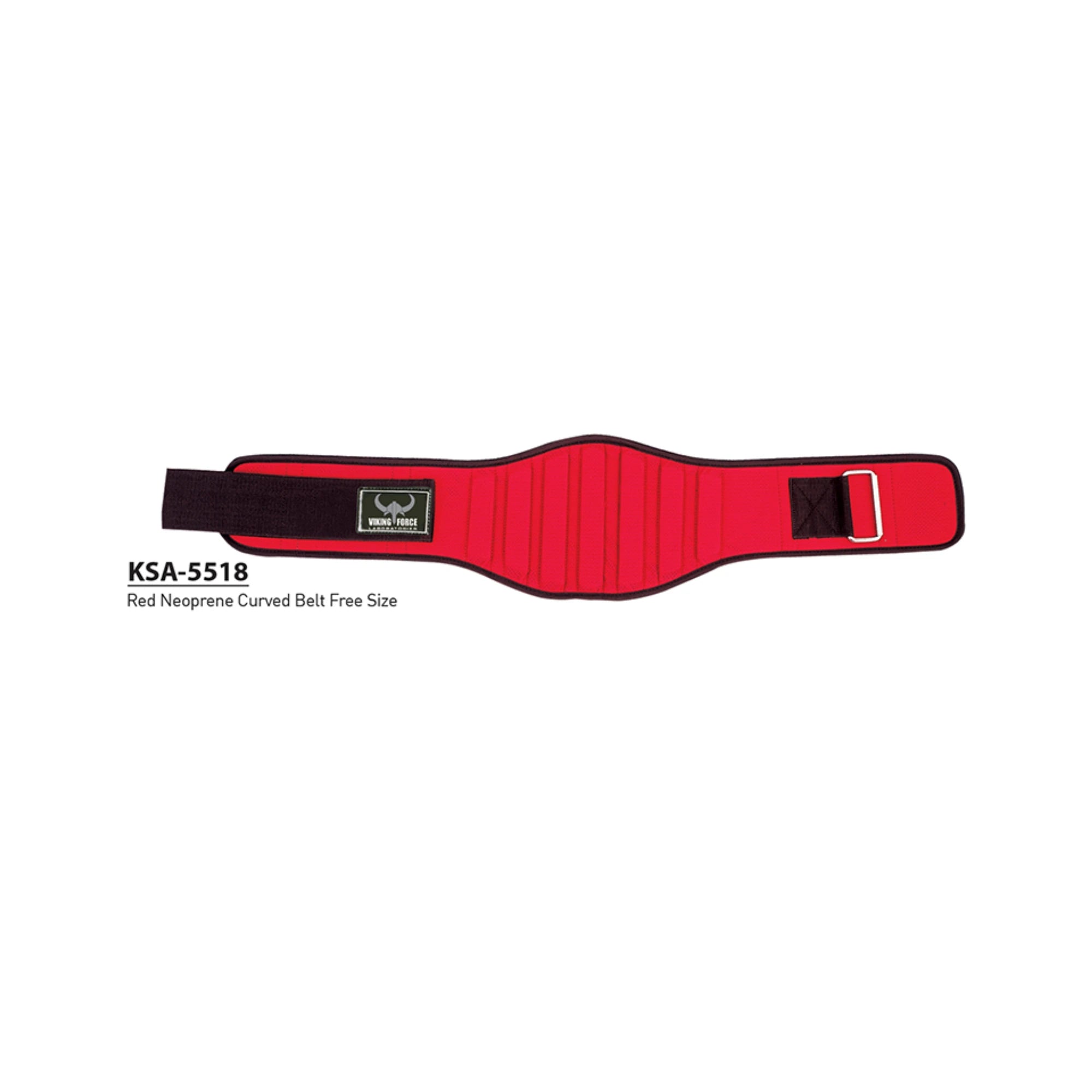 Viking Force Neoprene Curved Belt in Red